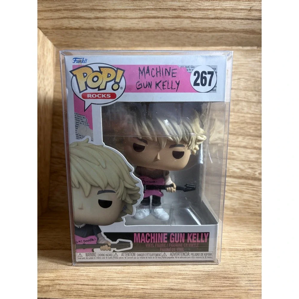 Funko Pop Rocks Machine Gun Kelly 267 Vinyl Figure MGK Pink Guitar Collectible